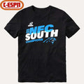 Official Carolina Panthers 2025 NFC South Division Champions Conquer T-Shirt
