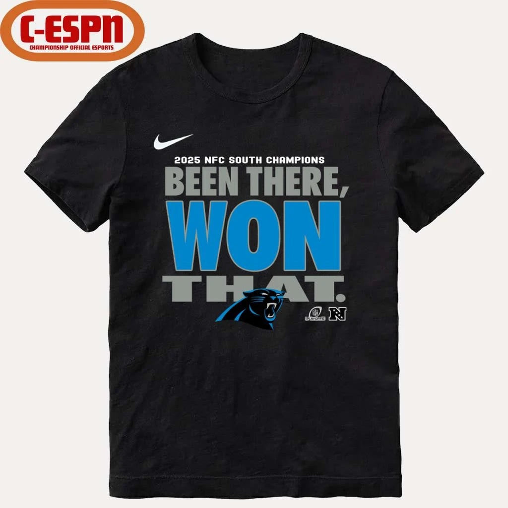 Official Carolina Panthers Been There Won That 2025 T-Shirt