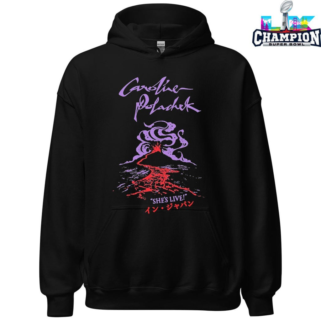 Official Caroline Polachek She’s Live Volcano Spiraling Tour T-shirts