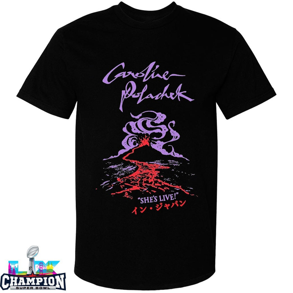 Official Caroline Polachek She’s Live Volcano Spiraling Tour T-shirts