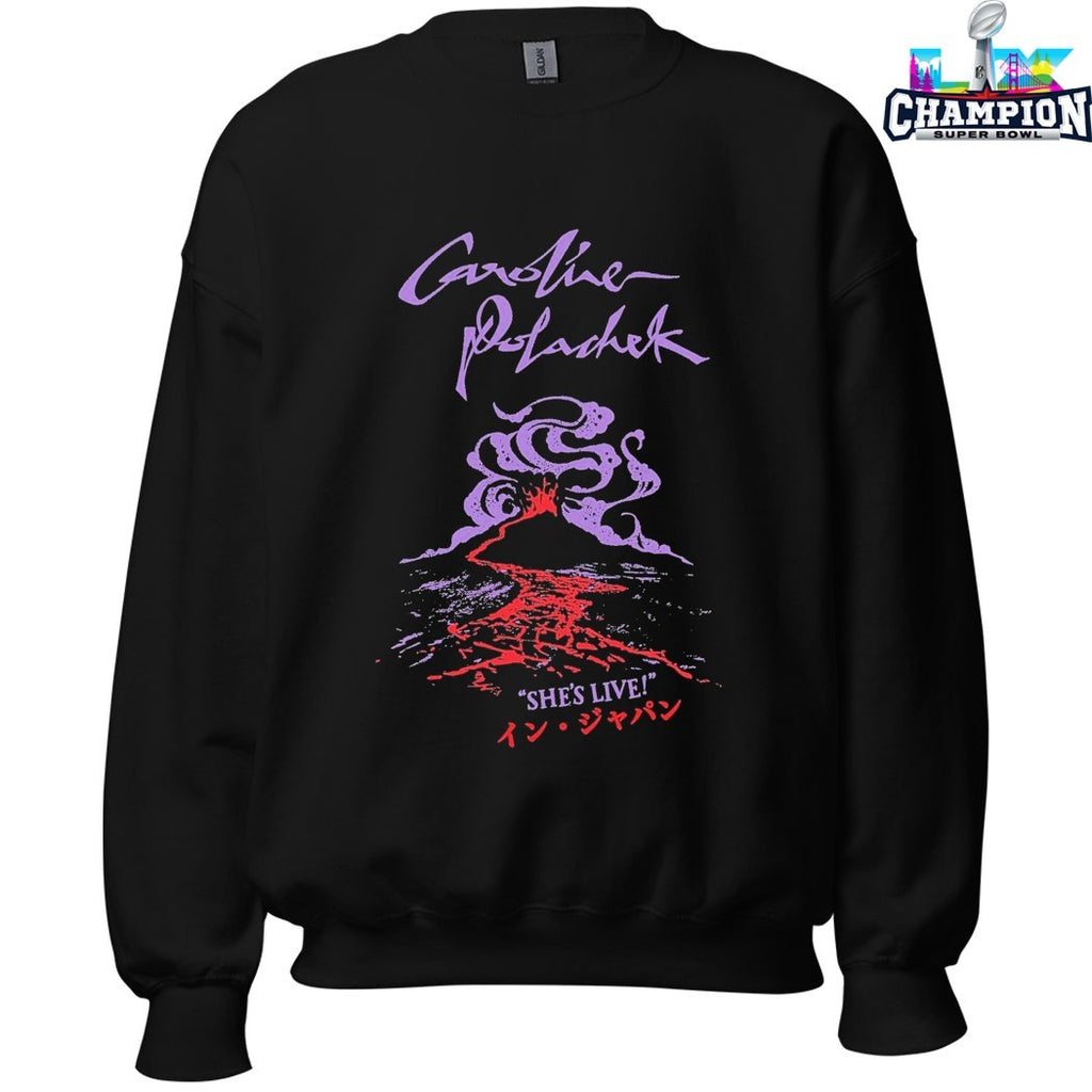 Official Caroline Polachek She’s Live Volcano Spiraling Tour T-shirts