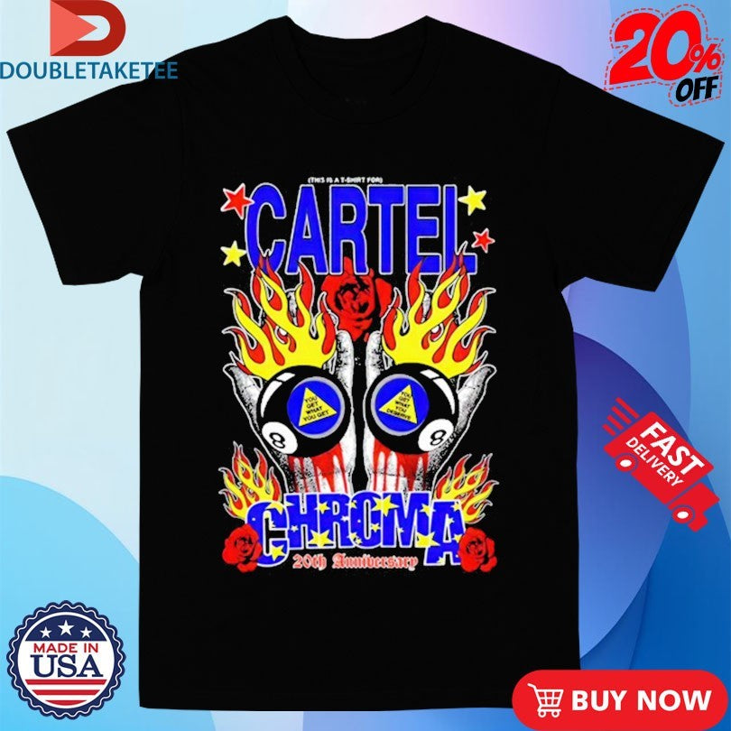 Official Cartel x Double Chroma 20 Year Anniversary Tour 2025 Hands Shirts