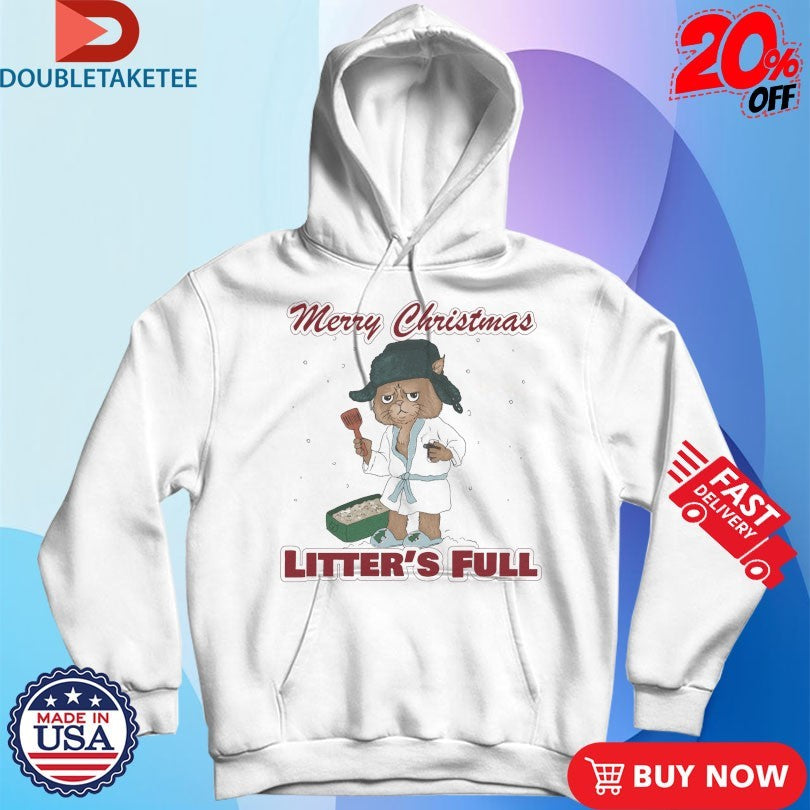 Official Cat Merry Christmas Litter’s Full Shirts
