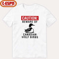 Official Caution Beware Of Canadian Wolf Birds Shirt