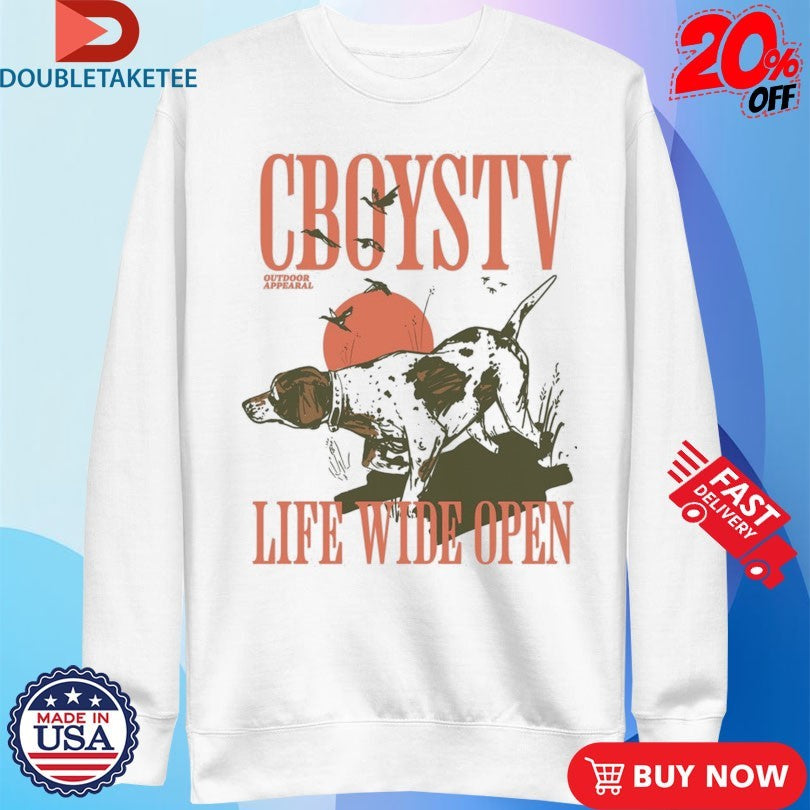 Official Cboystv Life Wide Open Man’s Best Friend Dog Shirts