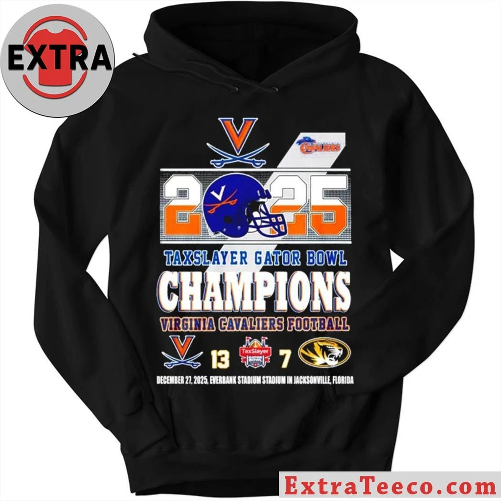 Official Celebrate the Virginia Cavaliers’ victory in the 2025 TaxSlayer Gator Bowl (13-7) on December 27, 2025, at EverBank Stadium in Jacksonville, Florida. Logo T-Shirt