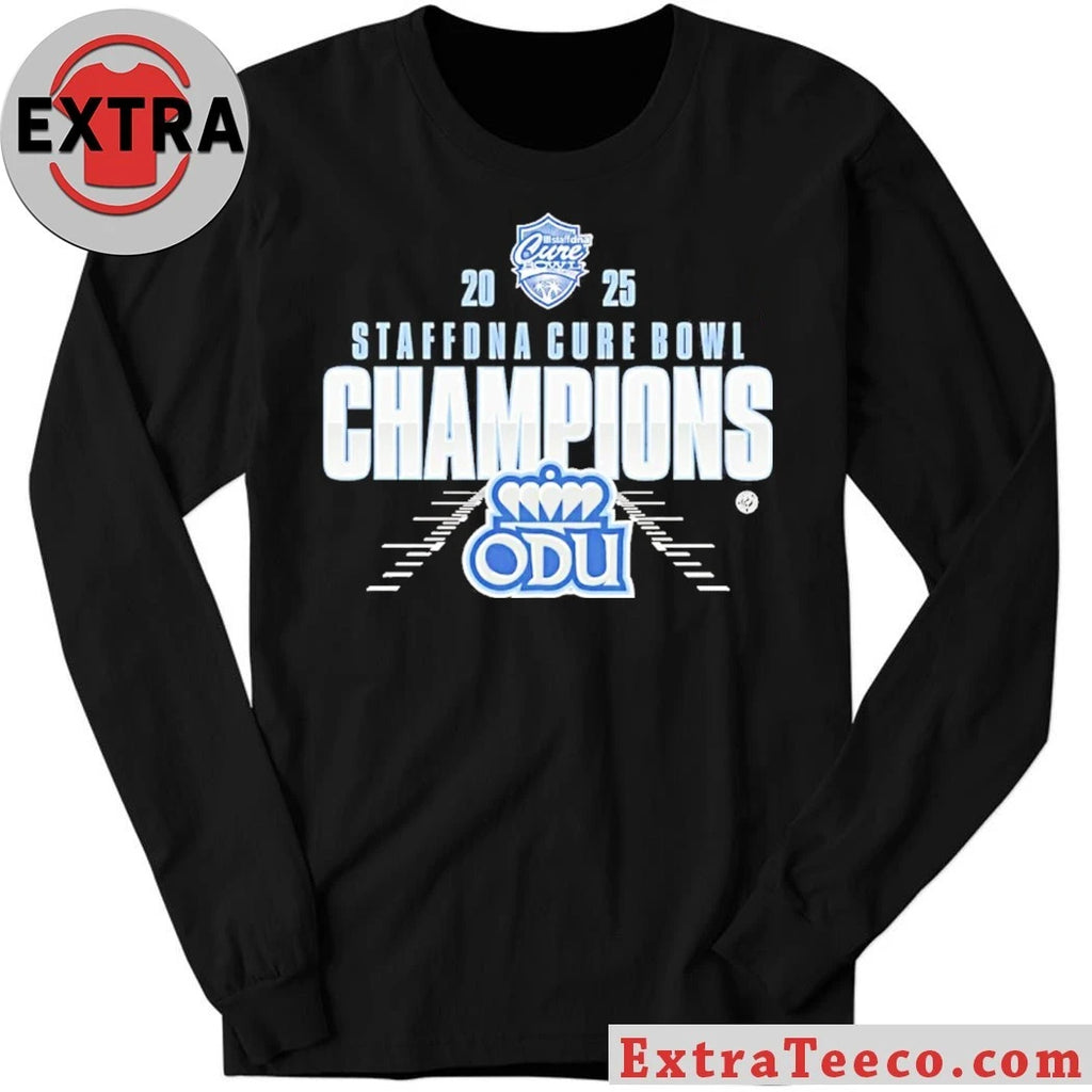 Official Celebrating Team ODU’s victory at the 2025 StaffDNA Cure Bowl Shirt