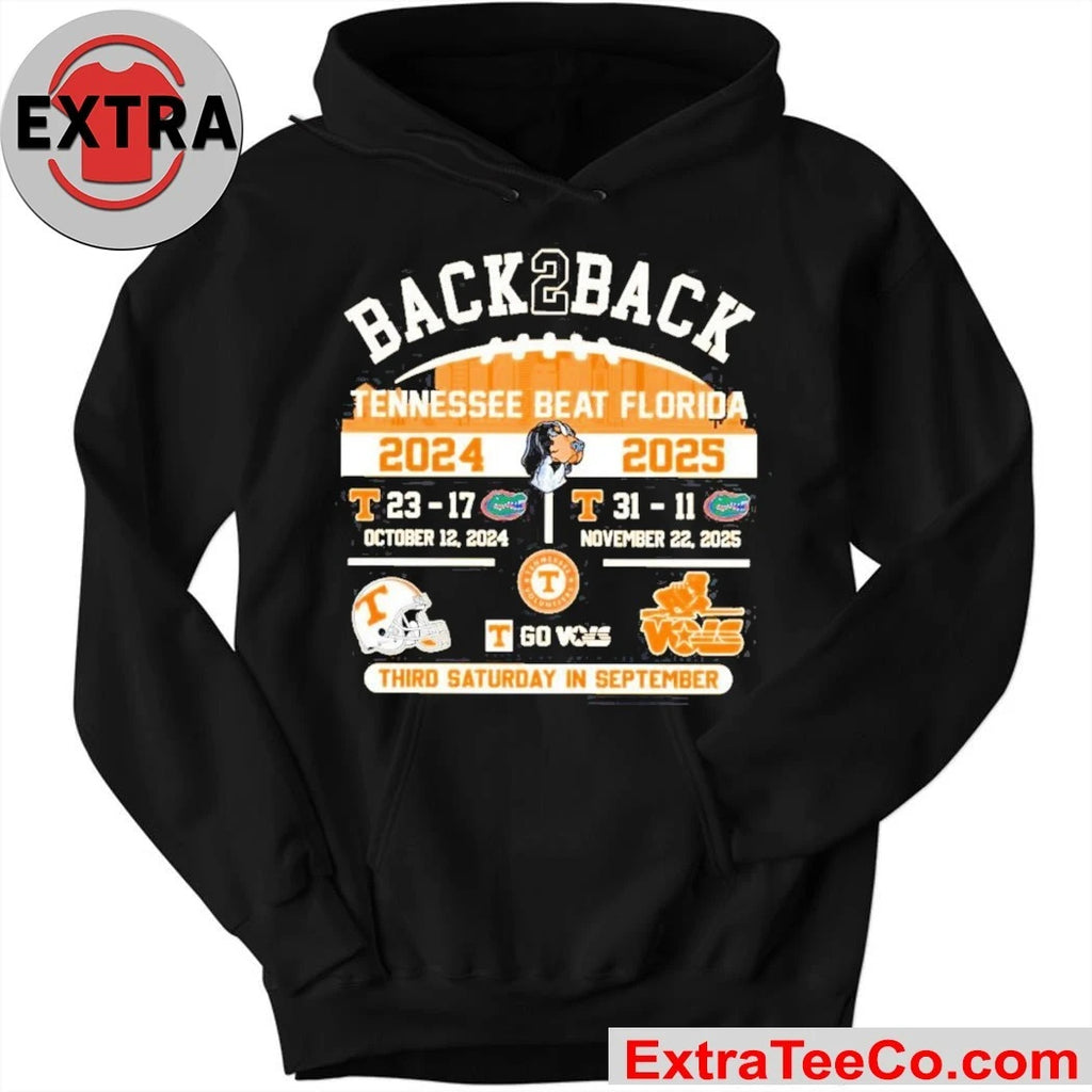 Official Celebrating Tennessee’s back-to-back victory over Florida in the 2024 and 2025 college football seasons Shirt
