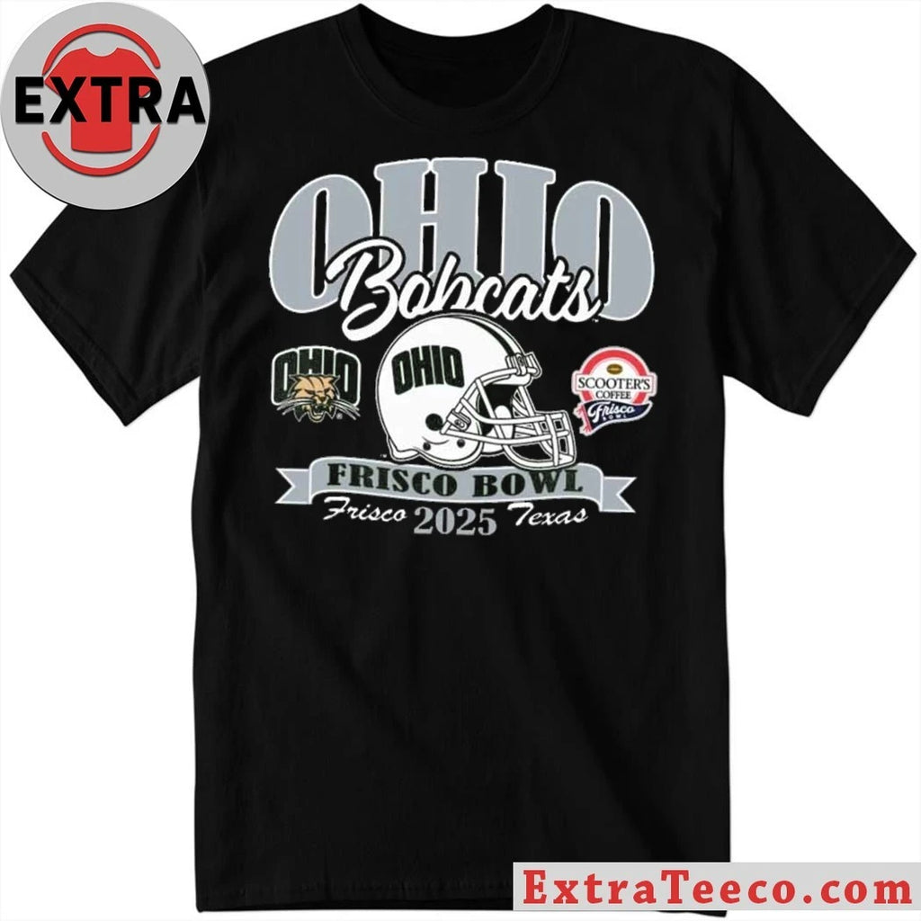 Official Celebrating the Ohio Bobcats’ 17-10 victory in the 2025 Frisco Bowl on December 23, 2025, at the Ford Center at The Star in Frisco, Texas Shirt