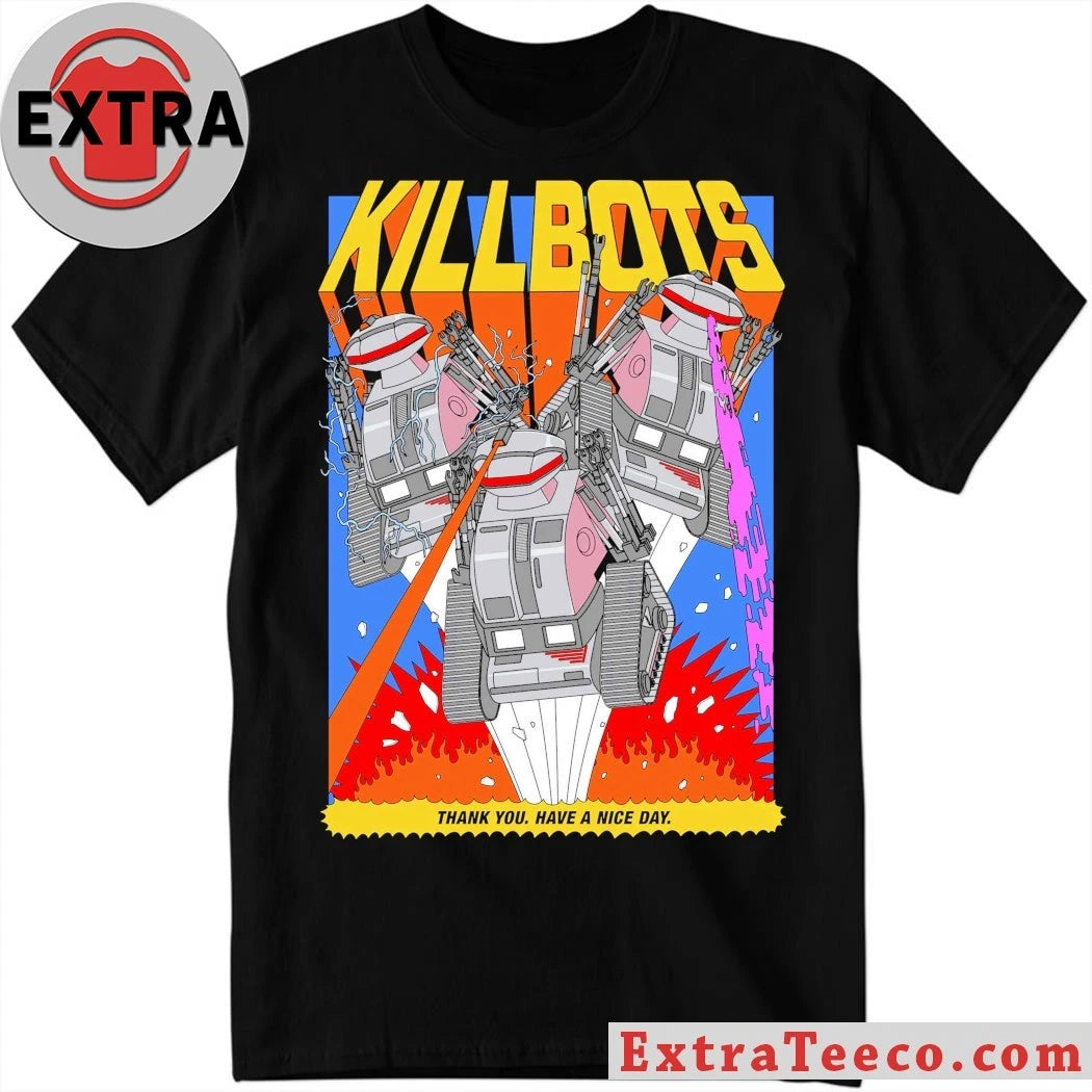 Official Challenge of the Killbots Chopping Mall Shirt