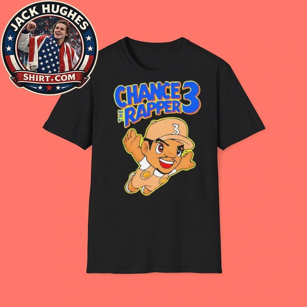 Official Chance The Rapper 3 Cartoon Character Flying Shirt