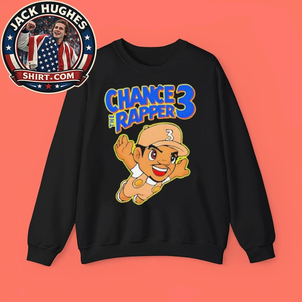 Official Chance The Rapper 3 Cartoon Character Flying Shirt