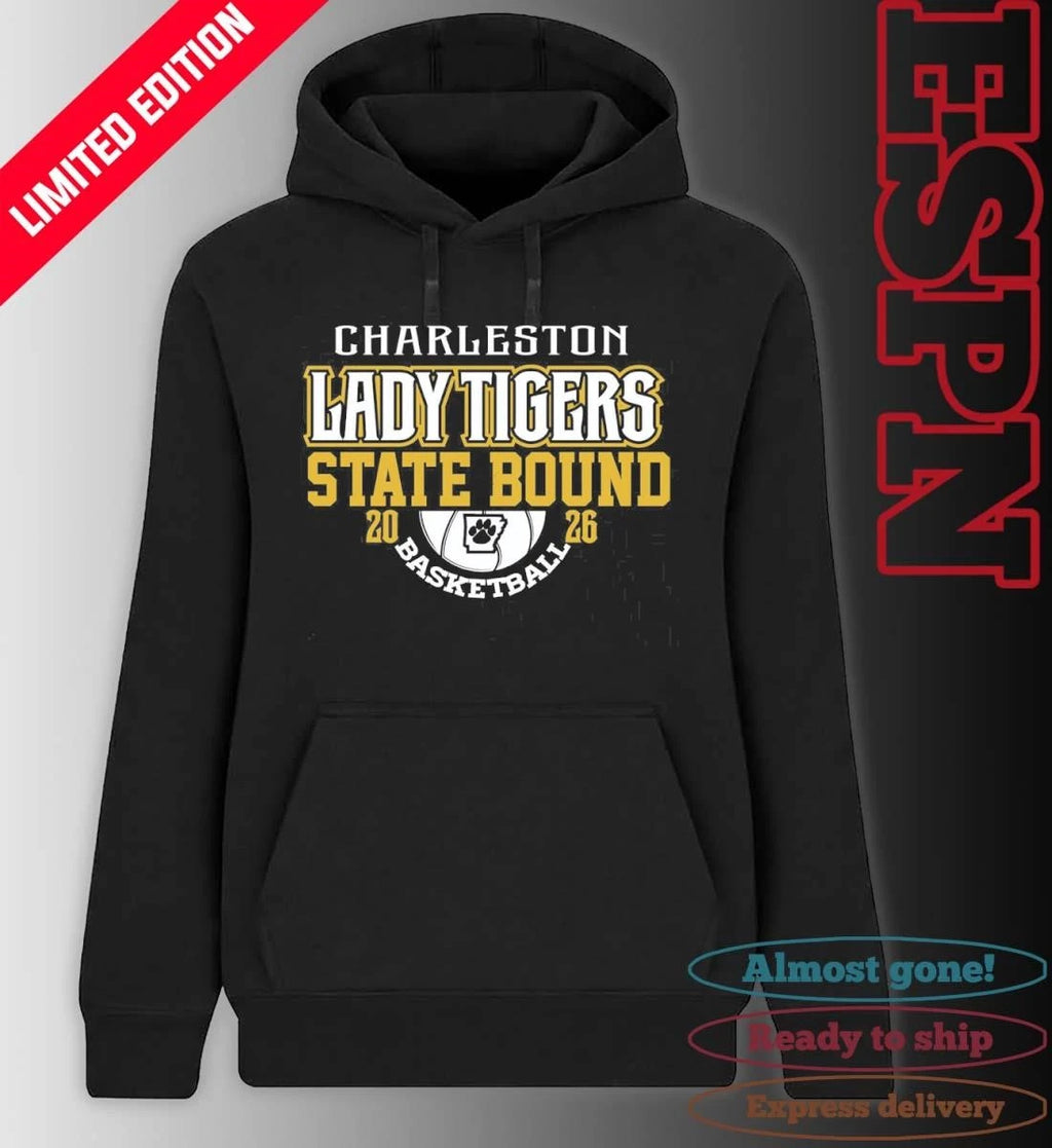 Official Charleston Lady Tigers 2026 State Bound Basketball Shirt