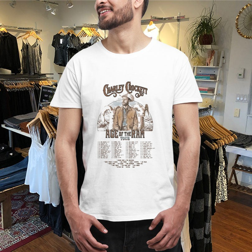 Official Charley Crockett Age Of The Ram Tour 2026 Dates Shirts