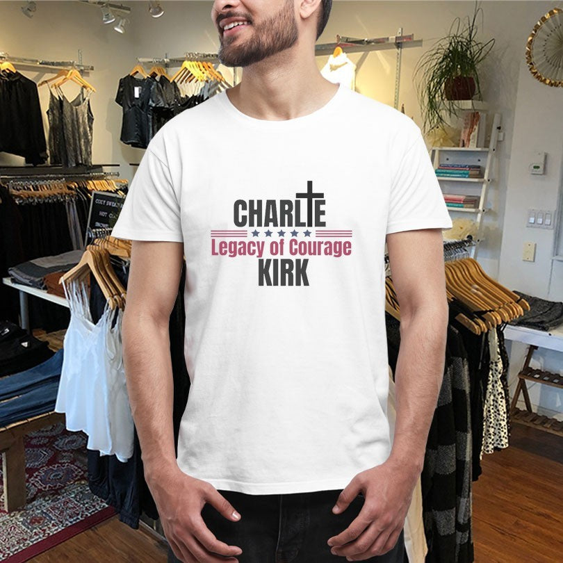 Official Charlie Kirk Legacy Of Courage Cross Shirts