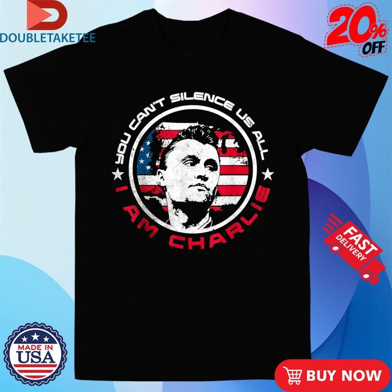 Official Charlie Kirk You Can’t Silence Us All American Flag Shirts