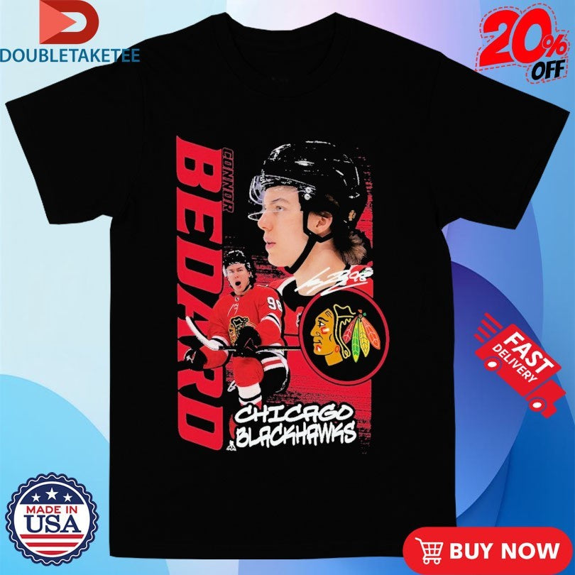 Official Chicago Blackhawks Connor Bedard Playmaker NHL Signature Shirts