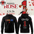 Official Chicago Bulls Derrick Martell Rose Forever No.1 Hoodie T-Shirt