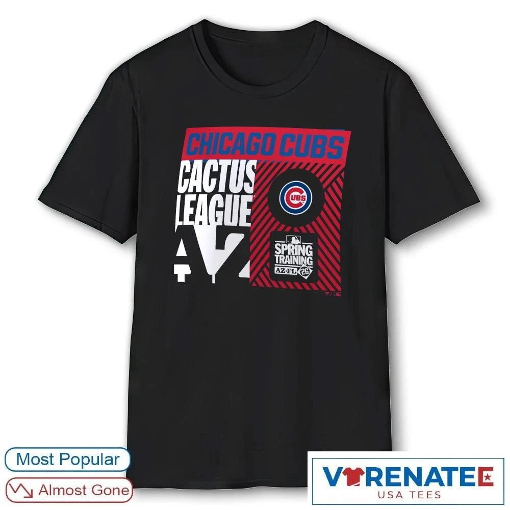 Official Chicago Cubs 2026 Cactus League Spring Training True Icon T-Shirt