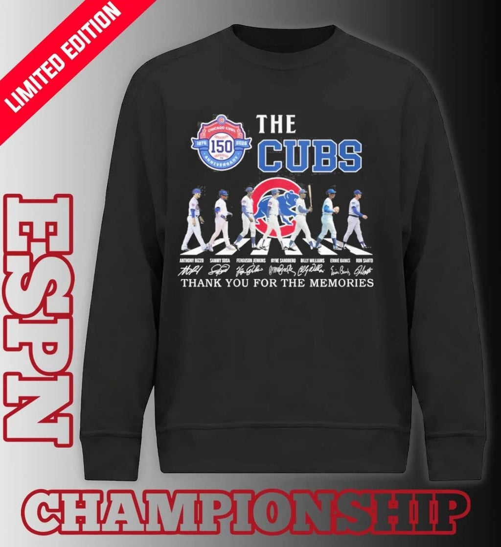 Official Chicago Cubs Abbey Road 150th Anniversary 1876-2026 Shirt