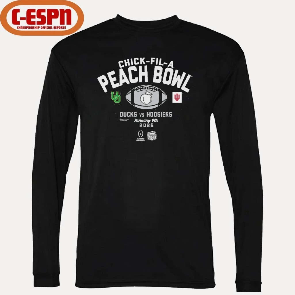 Official Chick-fil-A Peach Bowl Ducks Vs Hoosiers Shirt