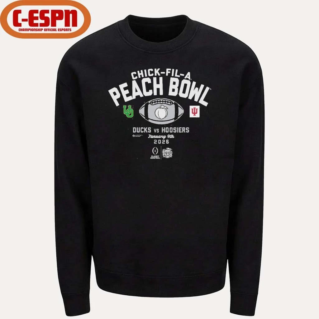 Official Chick-fil-A Peach Bowl Ducks Vs Hoosiers Shirt