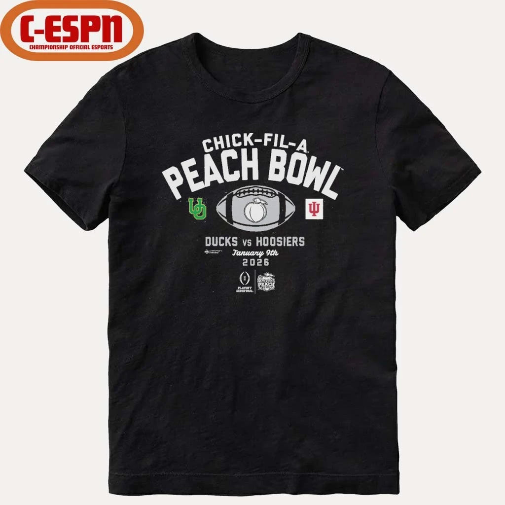 Official Chick-fil-A Peach Bowl Ducks Vs Hoosiers Shirt