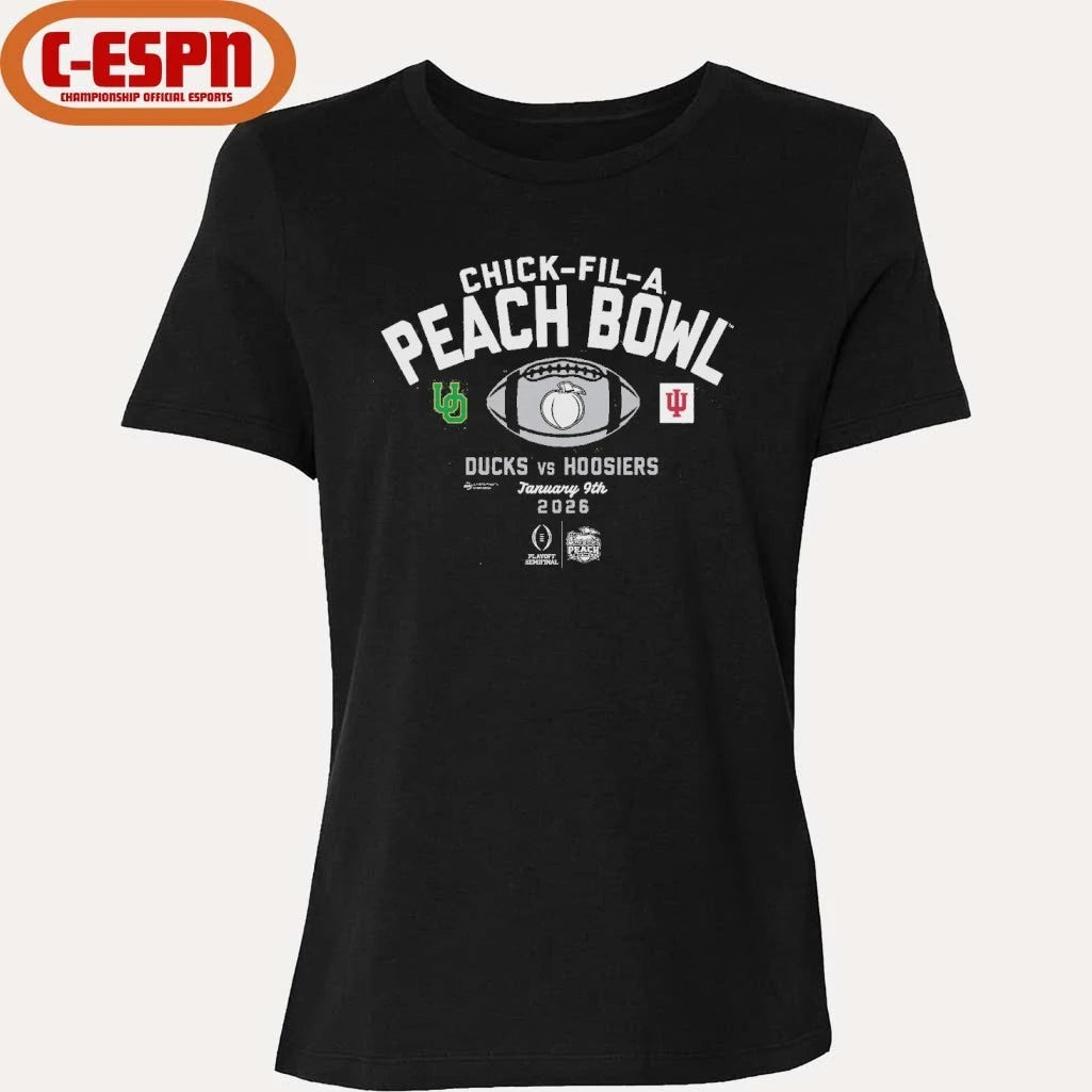 Official Chick-fil-A Peach Bowl Ducks Vs Hoosiers Shirt