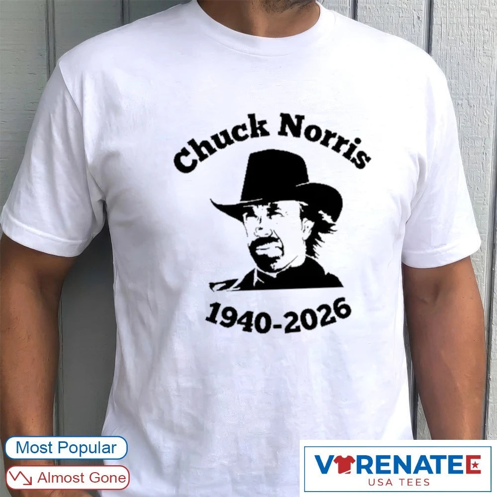 Official Chuck Norris Legend 1940 – 2026 T-Shirt