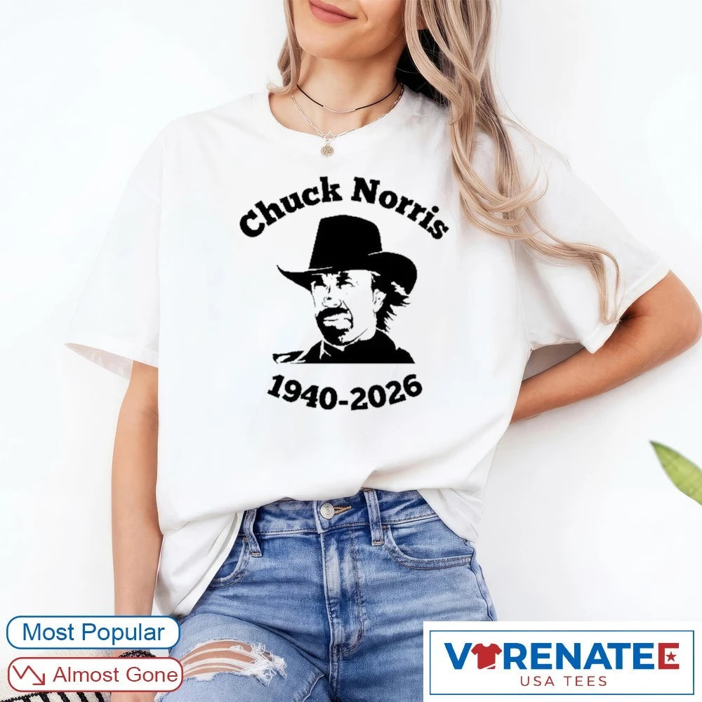 Official Chuck Norris Legend 1940 – 2026 T-Shirt