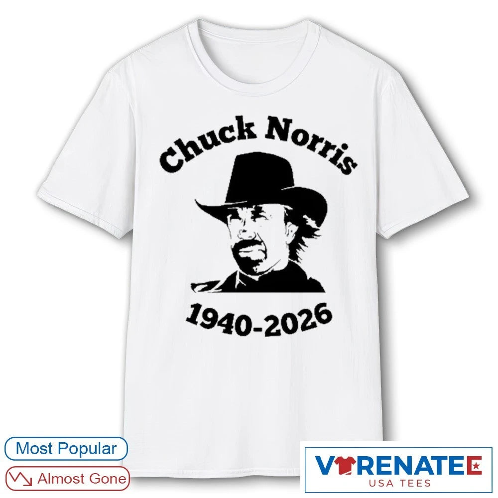 Official Chuck Norris Legend 1940 – 2026 T-Shirt
