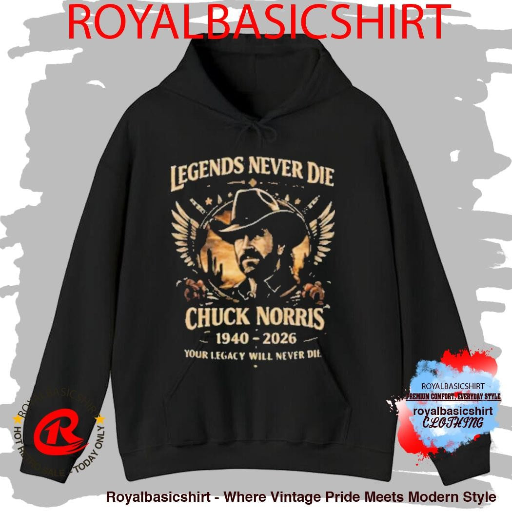 Official Chuck Norris Legends Never Die 1940 2026 Memorial Tribute Shirt