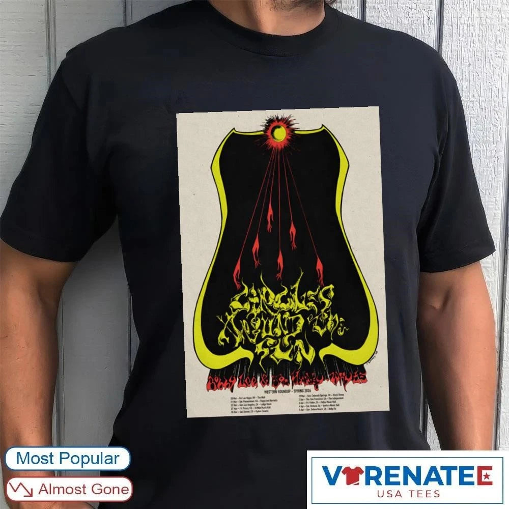 Official Circles Around The Sun Spring 2026 Western Roundup Tour Poster T-Shirt