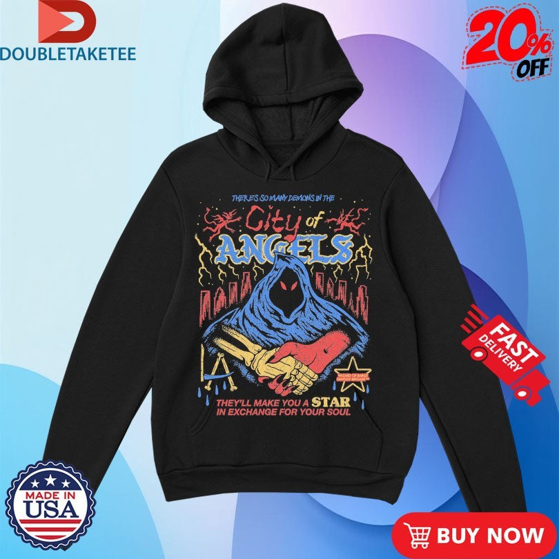 Official City Of Angels There’s So Many Demons In The They’ Make You A Star In Exchange For Your Soul Wizard Of Barge Fantasy Brigade Shirts