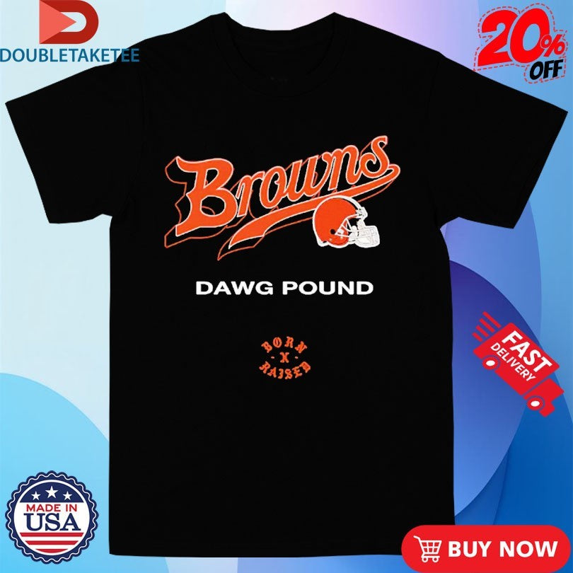 Official Cleveland Browns Born X Raised Dawg Pound Shirts