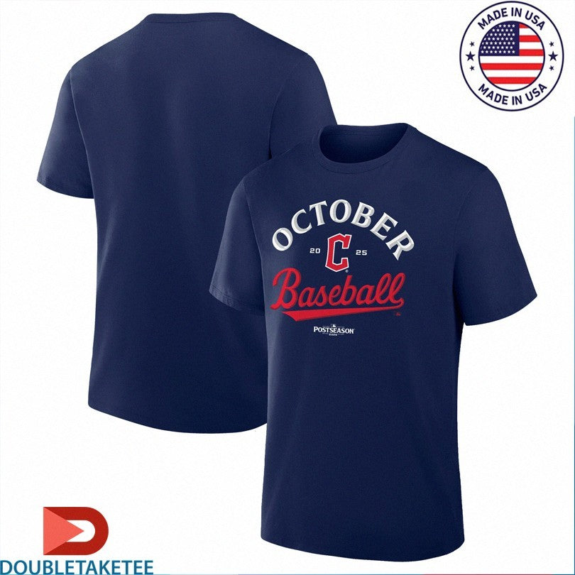 Official Cleveland Guardians October Baseball 2025 MLB Postseason Shirts