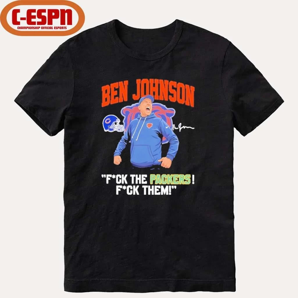 Official Coach Ben Johnson Fuck The Packer T-Shirt