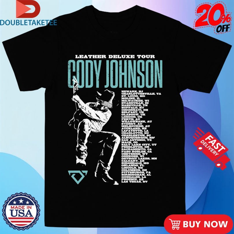 Official Cody Johnson Leather Deluxe Photo Tour 2025 Dates Shirts