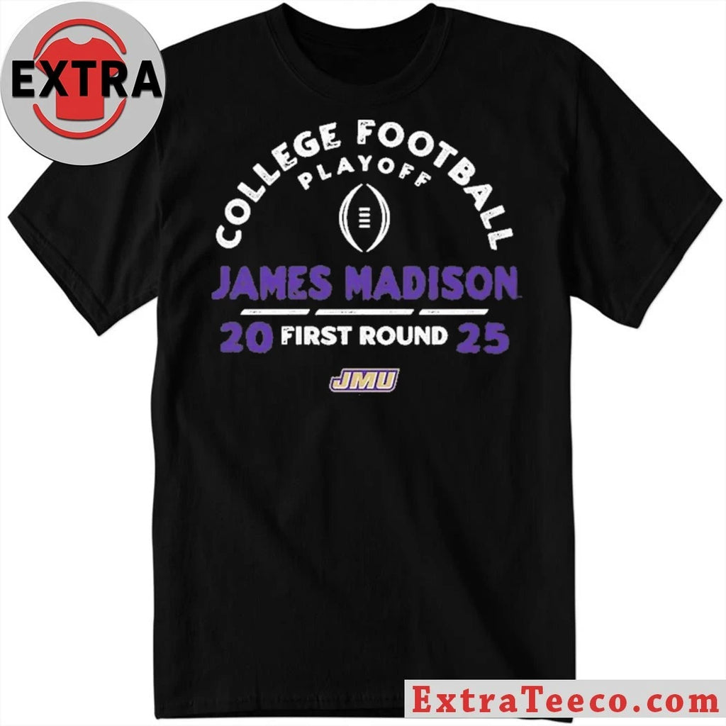 Official College Football Playoff 2025 First Round James Madison Dukes Logo Shirt