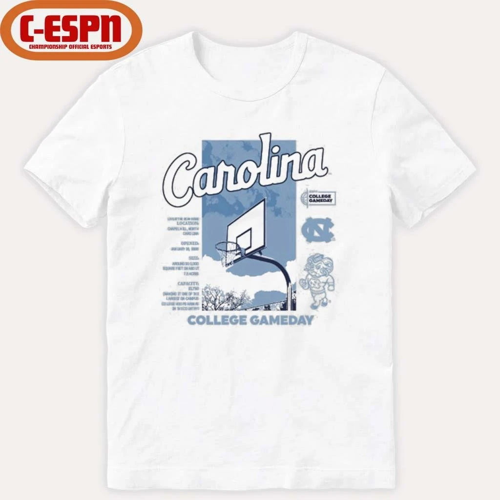 Official College GameDay UNC Basketball Goal Shirt