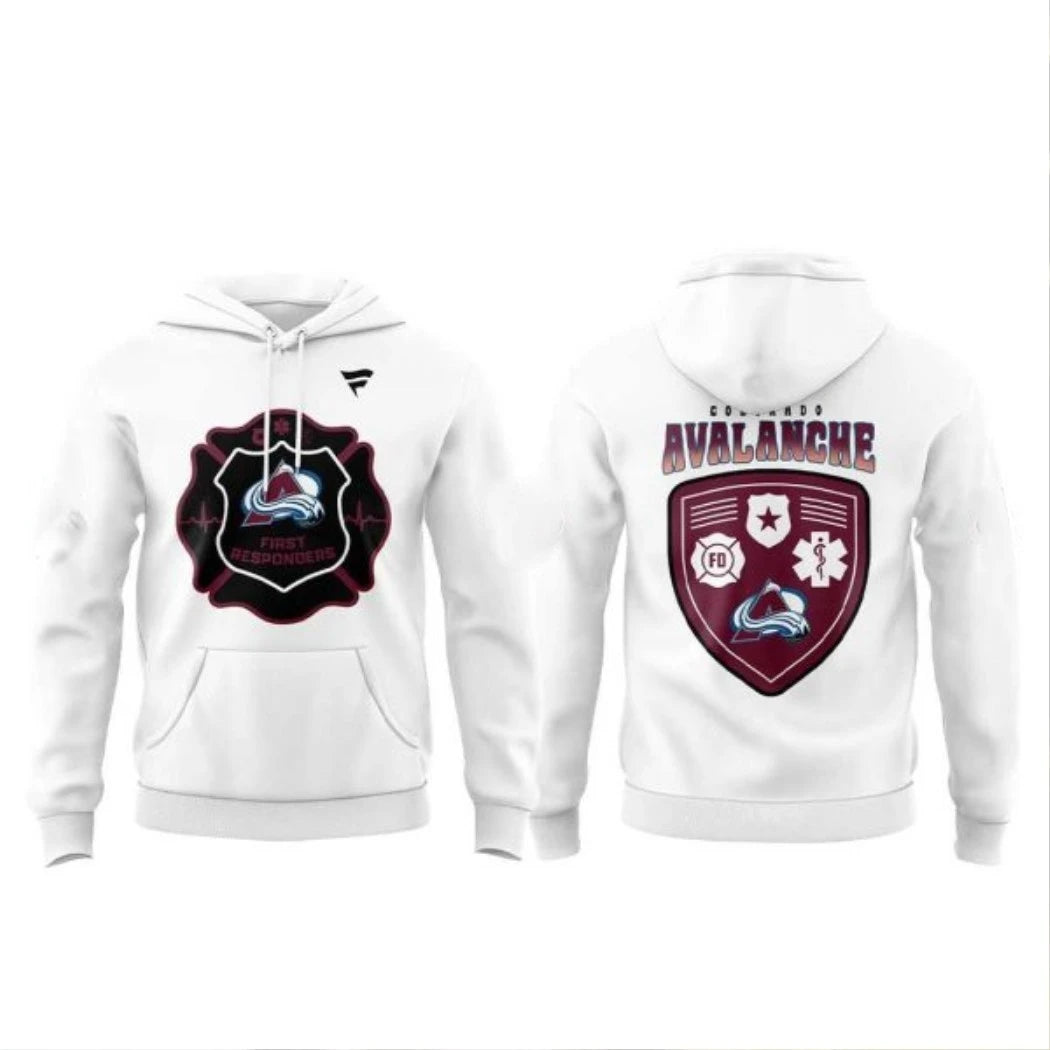Official Colorado Avalanche x First Responders 2026 Night Firefighters T-Shirt