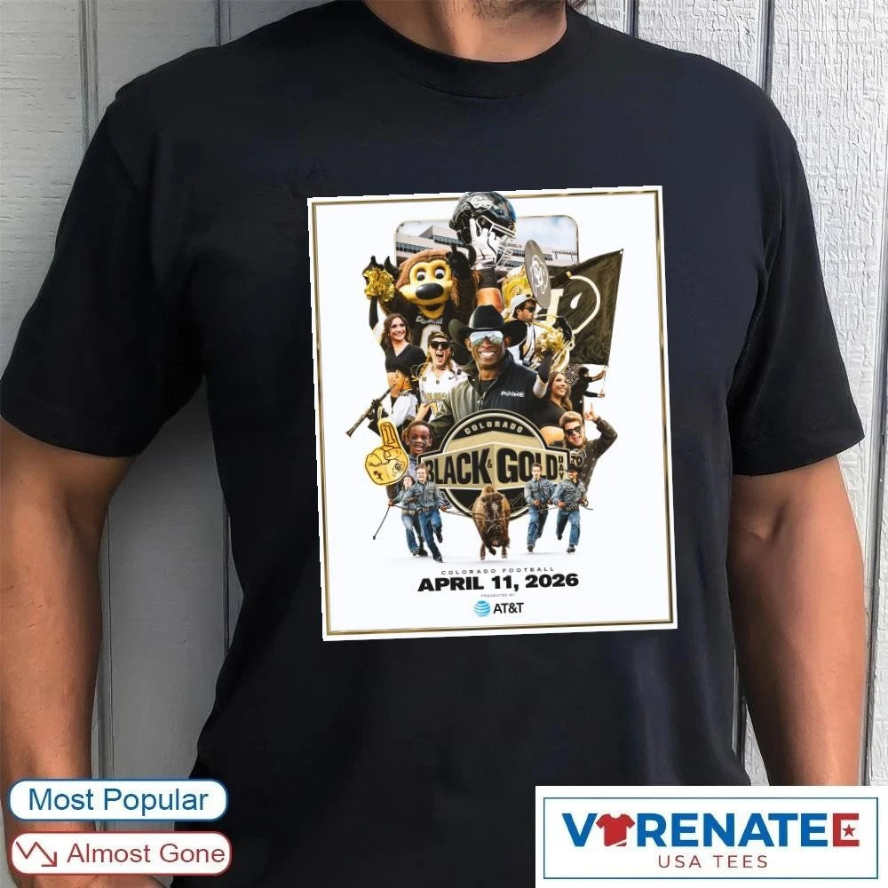 Official Colorado Buffaloes Black and Gold Day April 11 2026 Poster shirt