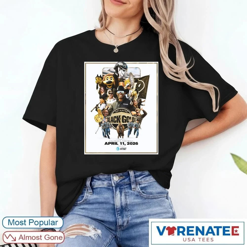 Official Colorado Buffaloes Black and Gold Day April 11 2026 Poster shirt