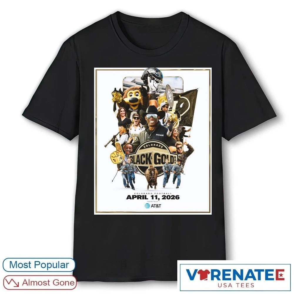 Official Colorado Buffaloes Black and Gold Day April 11 2026 Poster shirt