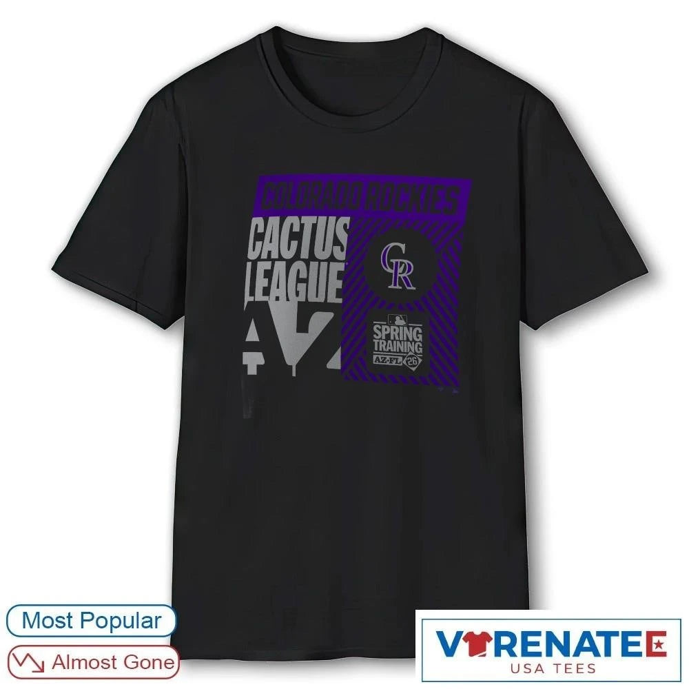 Official Colorado Rockies 2026 Cactus League Spring Training True Icon T-Shirt