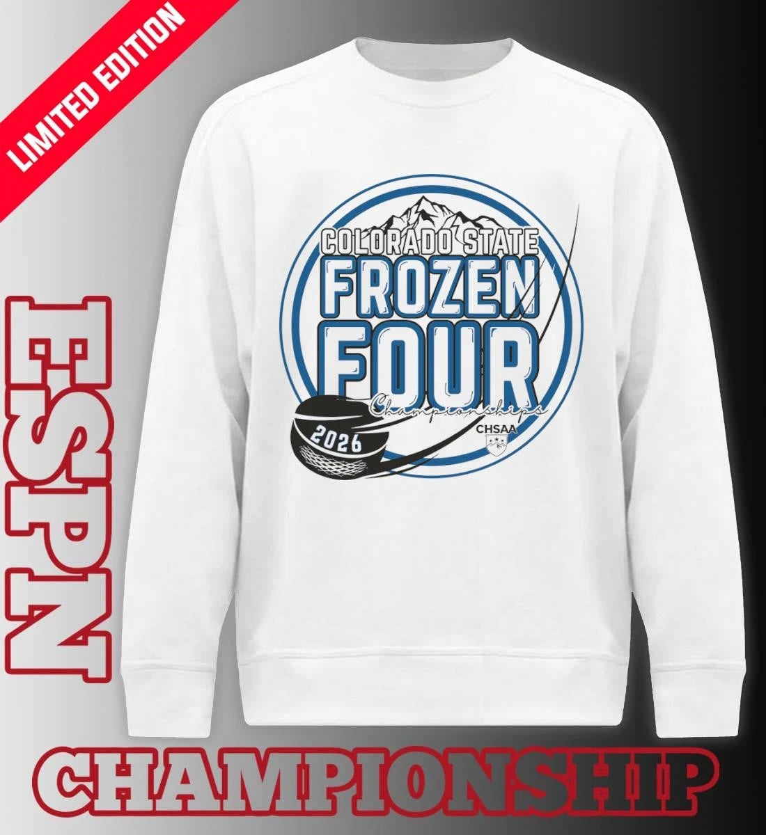 Official Colorado State Frozen Four 2026 OHSAA State Championship Ice Hockey Shirt