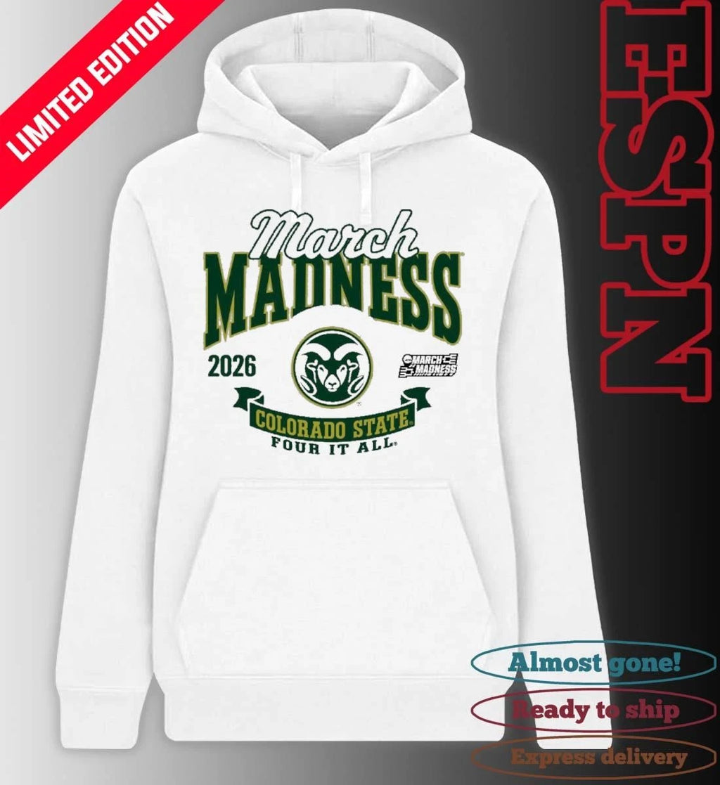 Official Colorado State Rams Women’s Basketball 2026 NCAA March Madness Bound T-Shirt