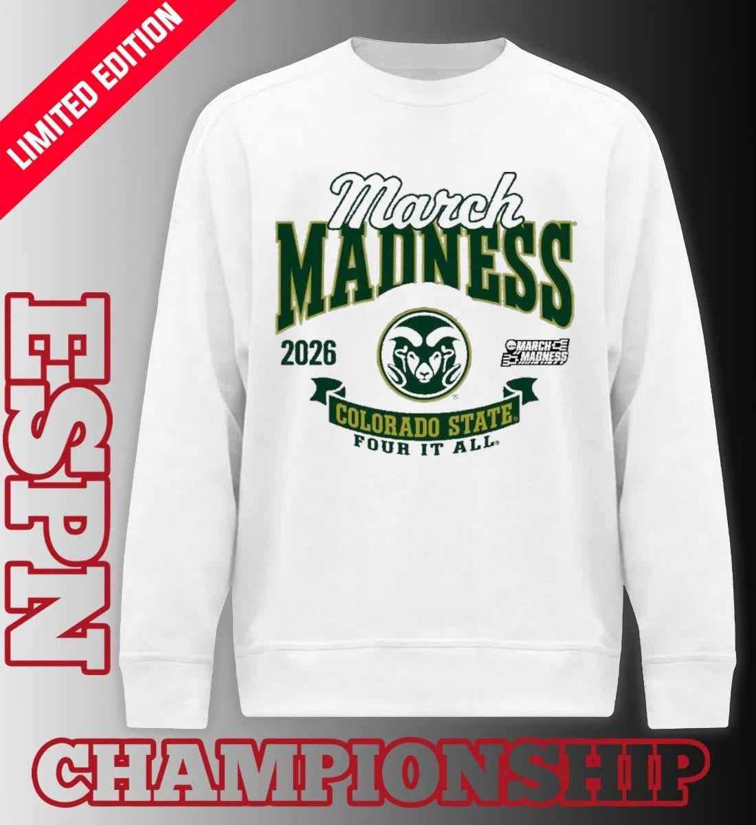 Official Colorado State Rams Women’s Basketball 2026 NCAA March Madness Bound T-Shirt
