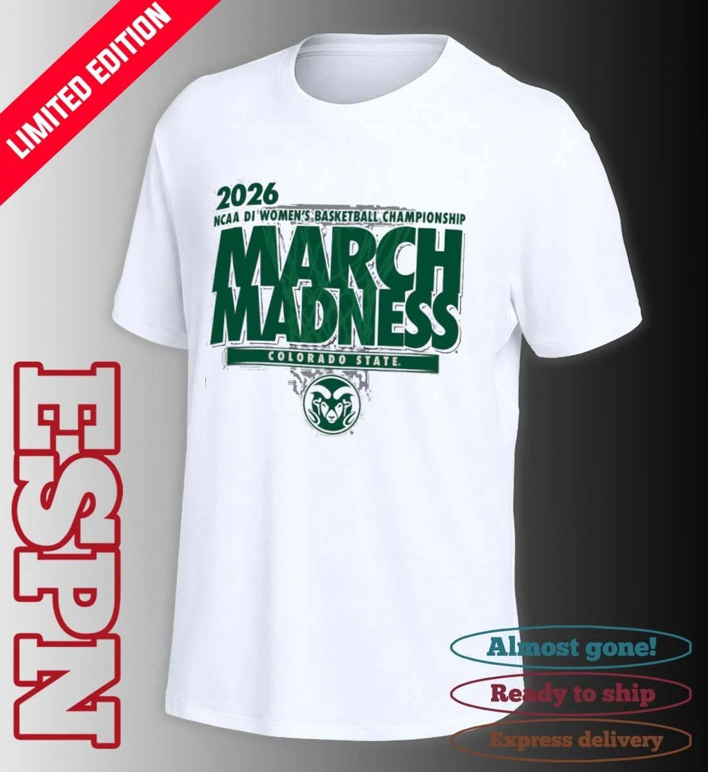 Official Colorado State Women’s Basketball Single Team 2026 NCAA March Madness Shirt