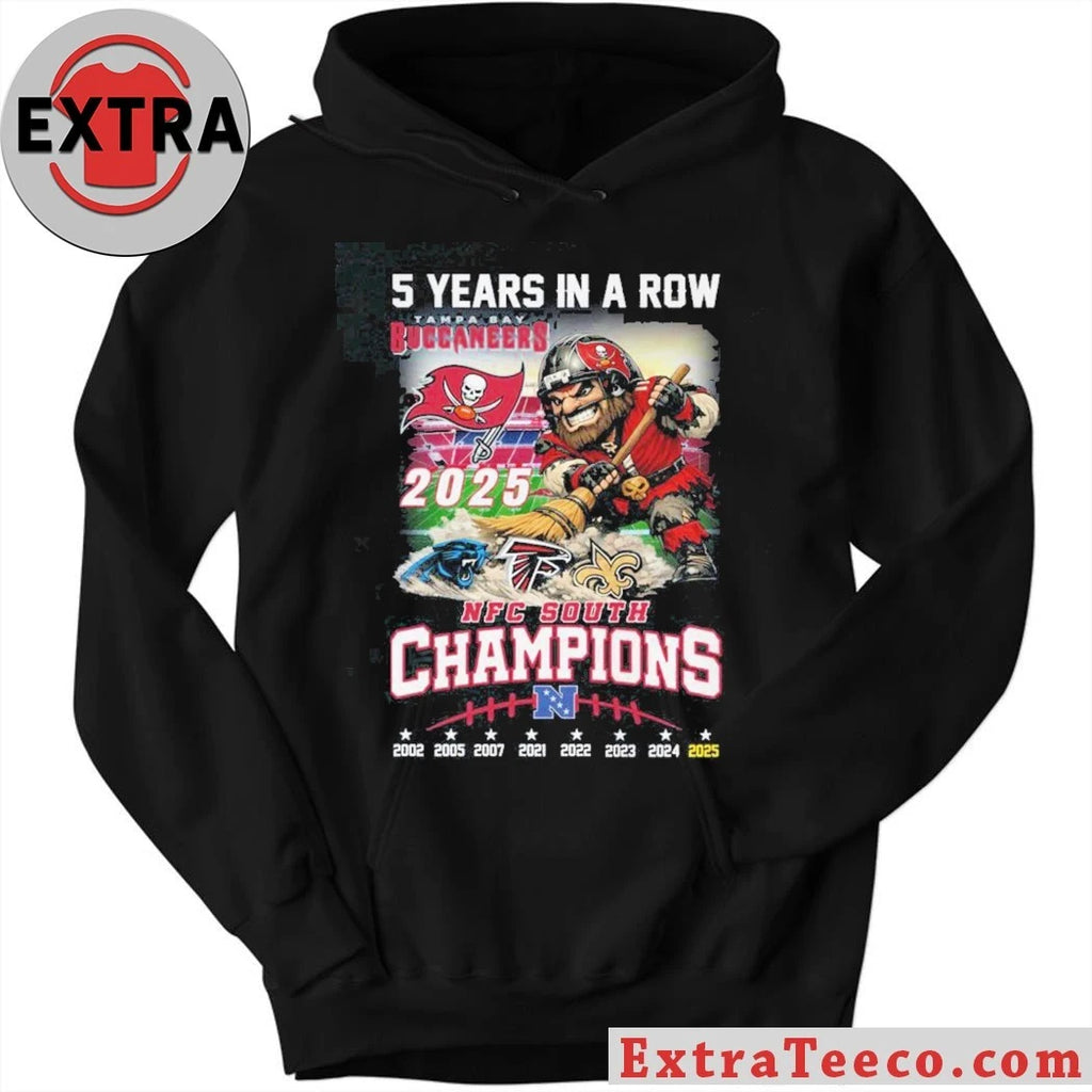 Official Commemorative t-shirt for the Tampa Bay Buccaneers football team winning the NFC South championship